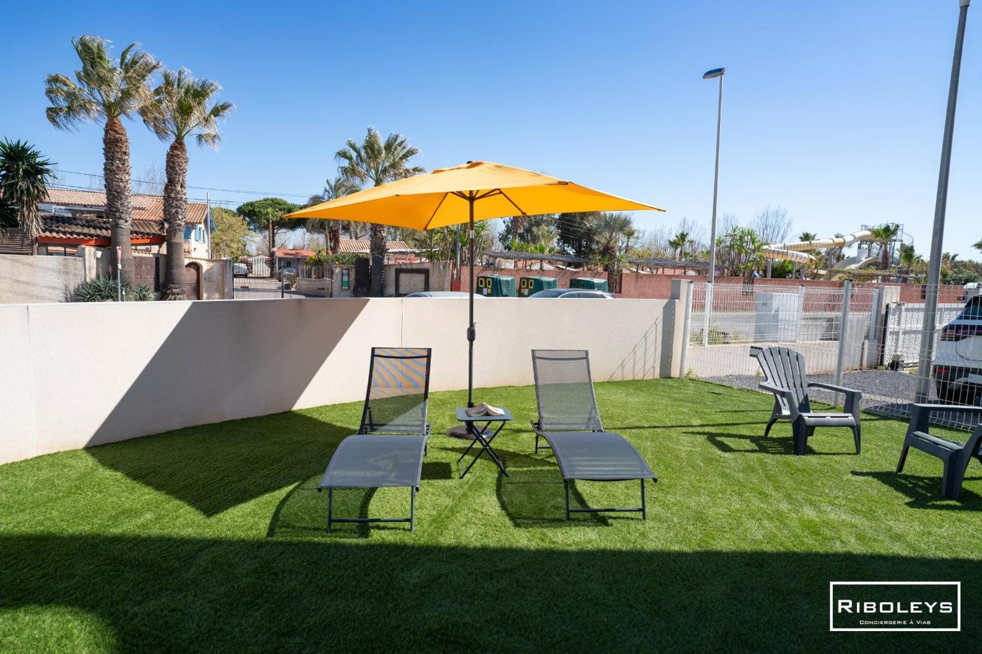 Grand T3 Neuf Climatise Avec Wifi A 100M De La Plage Vias Exteriér fotografie